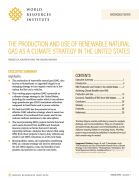 The production and use of waste-derived renewable natural gas as a climate change in the United States